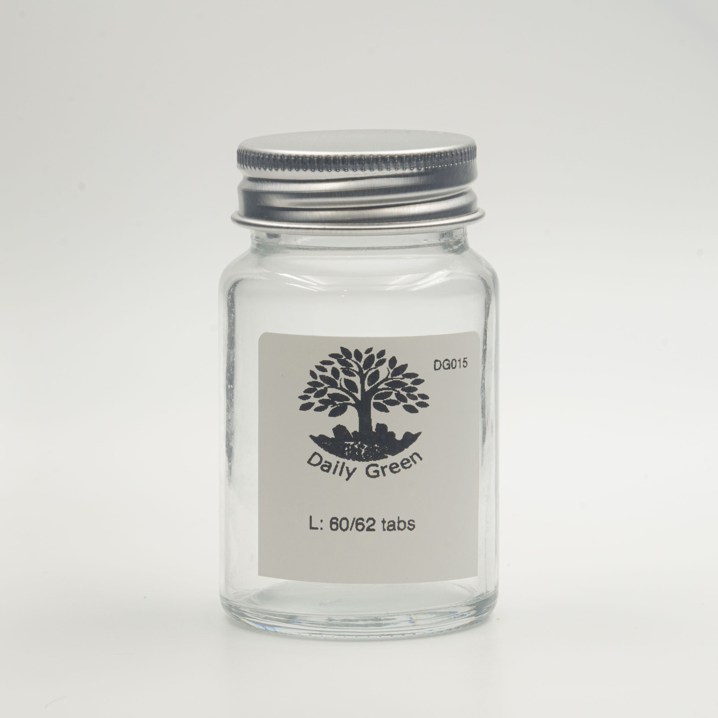 DG-015 Glass Jar Toothpaste Pills/Mouthwash Pills.