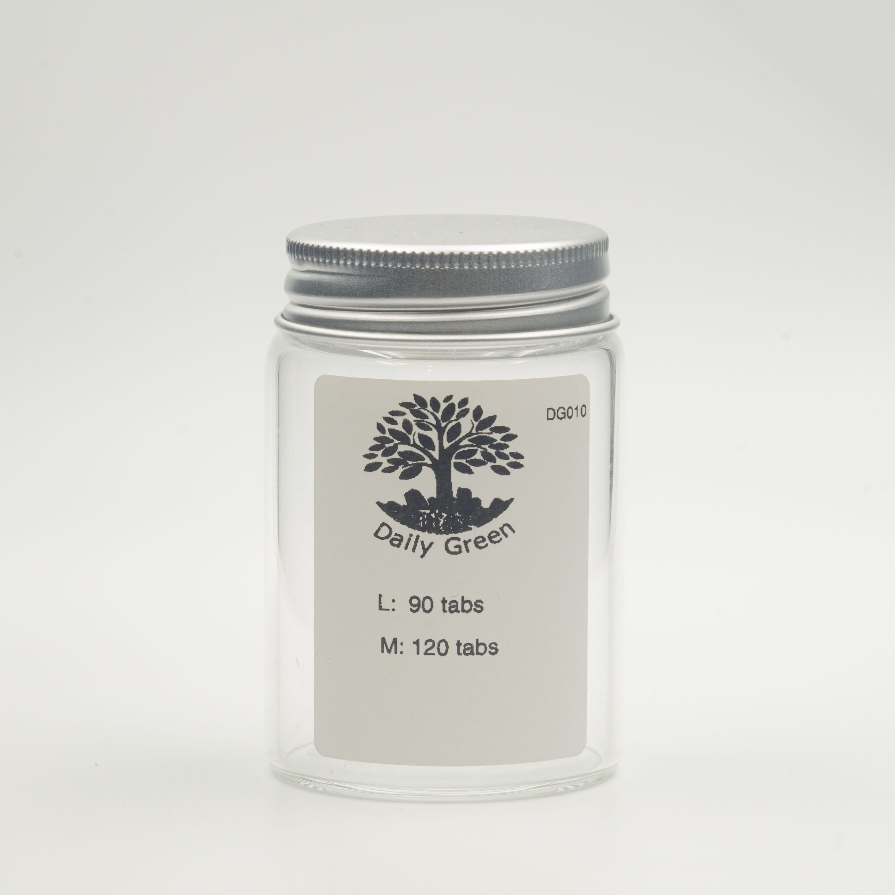 DG-016 Glass Bottle Toothpaste Tablets